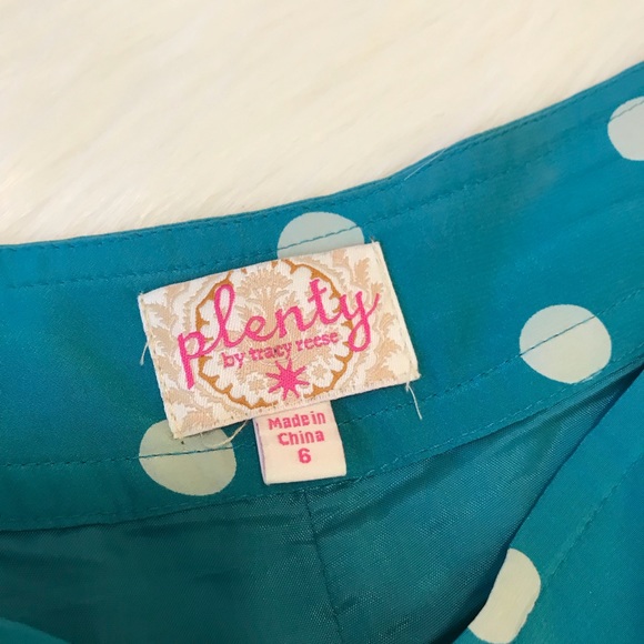 Plenty by Tracy Reese Shorts Polka Dot Size 6 Silk - Picture 8 of 8